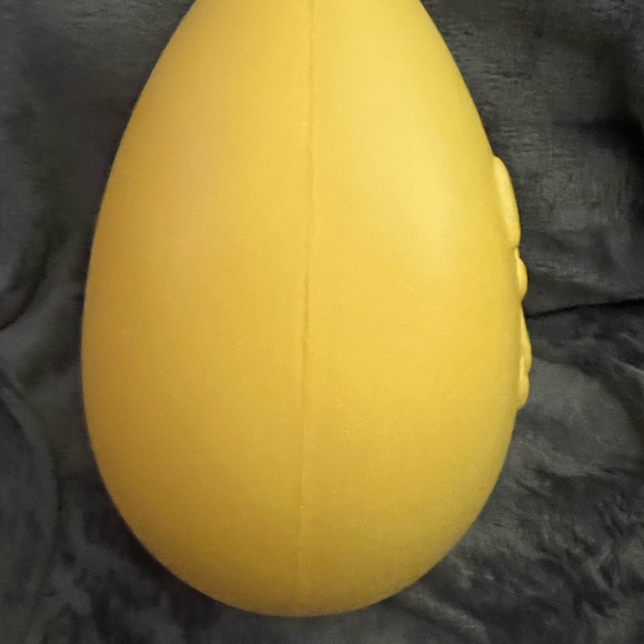 Vintage Plastic Blow Mold Easter Egg Yellow 13” Grand Venture 1998 Bunny Rabbit - Picture 7 of 11